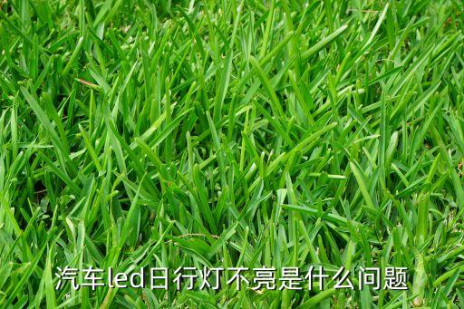汽車led日行燈不亮是什么問題