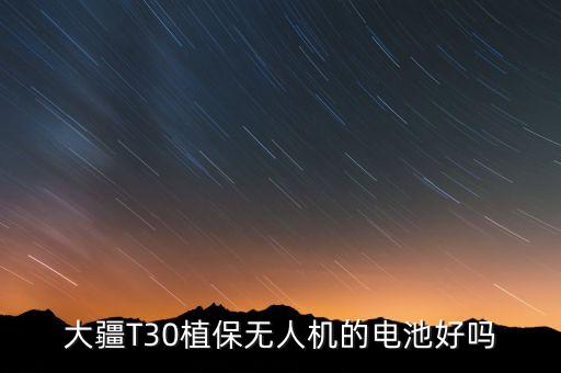 大疆T30植保無人機的電池好嗎