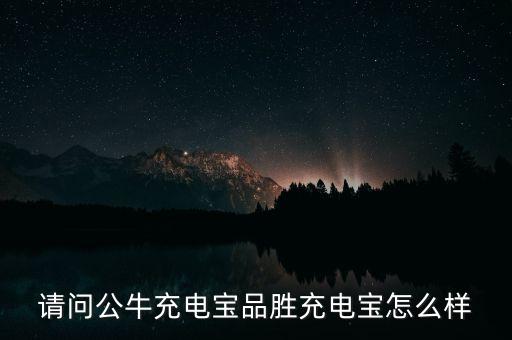 請問公牛充電寶品勝充電寶怎么樣