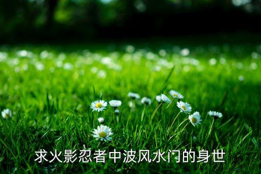 波門，波門水風是誰