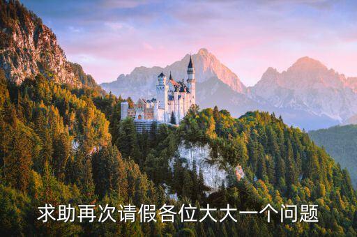 求助再次請(qǐng)假各位大大一個(gè)問(wèn)題