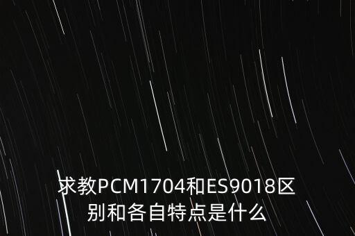 求教PCM1704和ES9018區(qū)別和各自特點(diǎn)是什么
