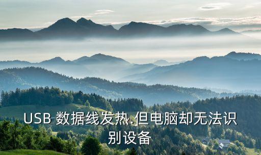 USB 數(shù)據(jù)線發(fā)熱.但電腦卻無(wú)法識(shí)別設(shè)備