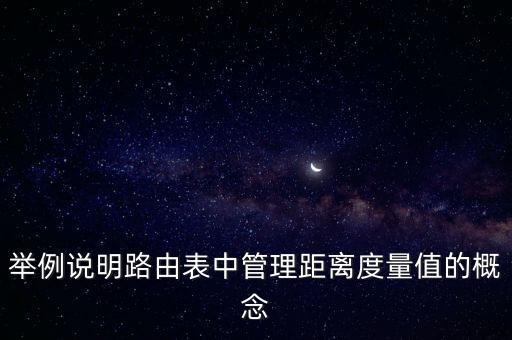 舉例說明路由表中管理距離度量值的概念