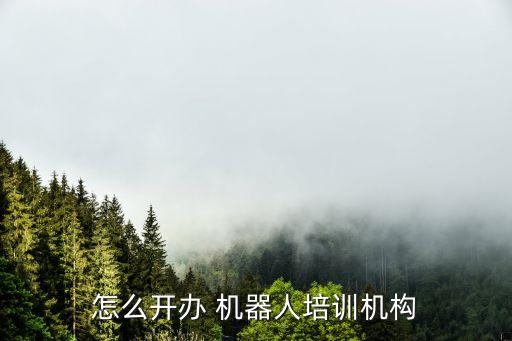 怎么開辦 機器人培訓(xùn)機構(gòu)