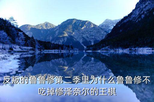 反叛的魯魯修第二季里為什么魯魯修不吃掉修澤奈爾的王棋