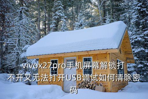 vivox27pro手機屏幕解鎖打不開又無法打開USB調(diào)試如何清除密碼