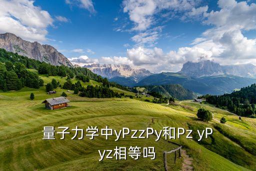 量子力學(xué)中yPzzPy和Pz yPyz相等嗎