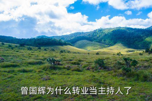 曾國(guó)輝為什么轉(zhuǎn)業(yè)當(dāng)主持人了