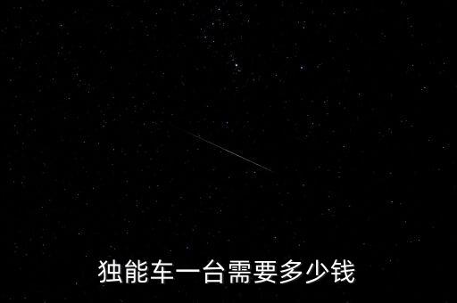 獨能車一臺需要多少錢