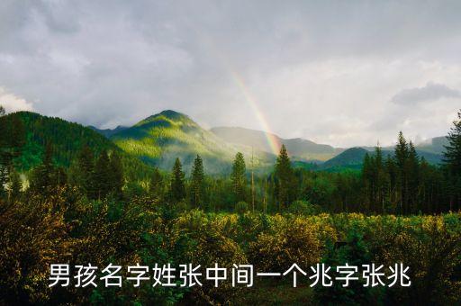 張兆斌，男孩名字姓張中間一個(gè)兆字張兆