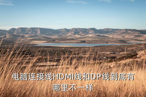 電腦連接線HDMI線和DP線到底有哪里不一樣