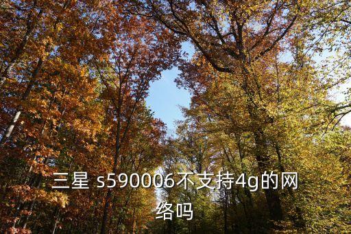 三星 s590006不支持4g的網(wǎng)絡(luò)嗎