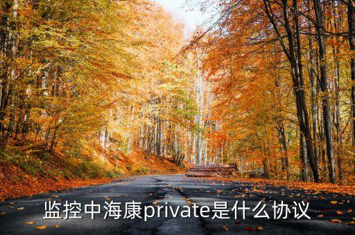 監(jiān)控中?？祊rivate是什么協(xié)議