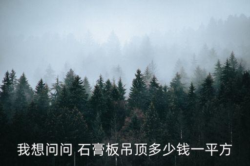 我想問問 石膏板吊頂多少錢一平方