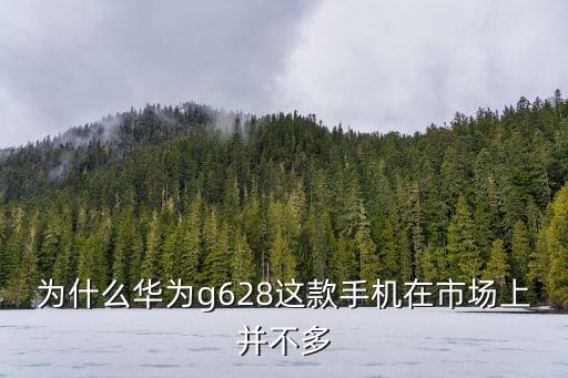 為什么華為g628這款手機在市場上并不多