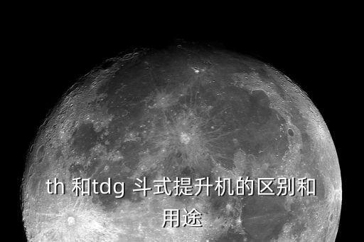 th 和tdg 斗式提升機的區(qū)別和用途