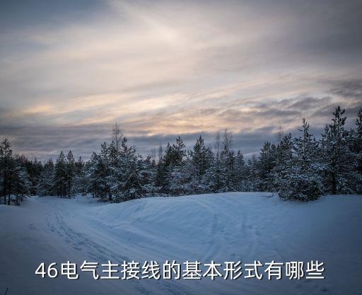 46電氣主接線的基本形式有哪些