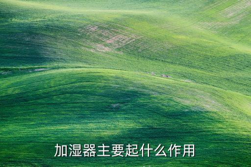 加濕器的作用，加濕機有什么作用