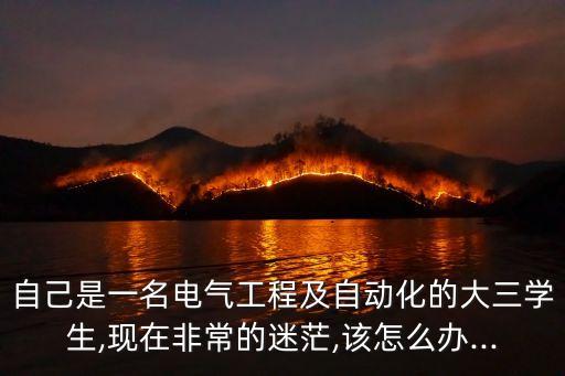 自己是一名電氣工程及自動(dòng)化的大三學(xué)生,現(xiàn)在非常的迷茫,該怎么辦...