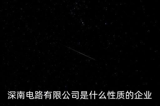 深南電路有限公司是什么性質(zhì)的企業(yè)