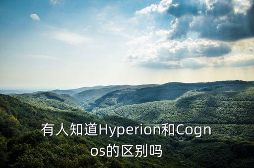 有人知道Hyperion和Cognos的區(qū)別嗎