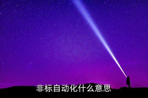 非標(biāo)自動化什么意思