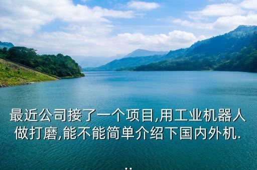 最近公司接了一個(gè)項(xiàng)目,用工業(yè)機(jī)器人做打磨,能不能簡(jiǎn)單介紹下國(guó)內(nèi)外機(jī)...