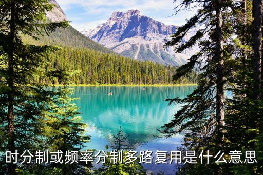 時(shí)分制或頻率分制多路復(fù)用是什么意思