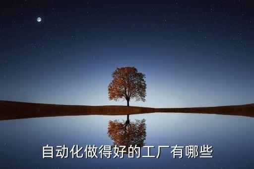 自動化做得好的工廠有哪些