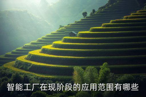 智能工廠在現(xiàn)階段的應用范圍有哪些