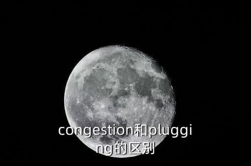congestion和plugging的區(qū)別