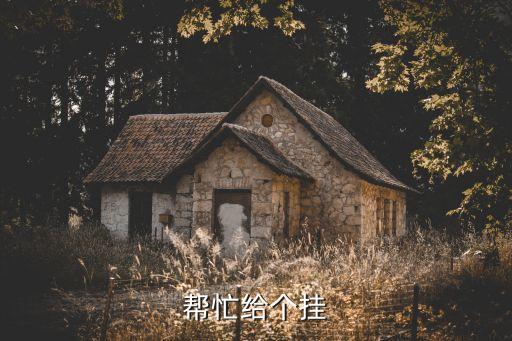 幫忙給個(gè)掛