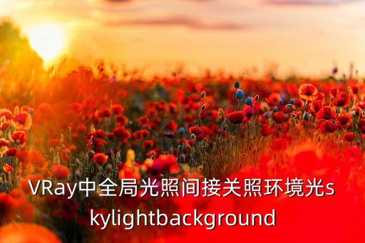 全局光照，3D里的全局光照在什么地方呢