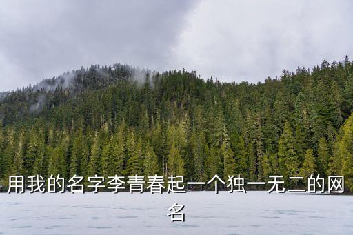 用我的名字李青春起一個(gè)獨(dú)一無二的網(wǎng)名