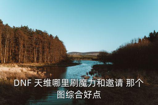 天維，DNF中天維是指什么