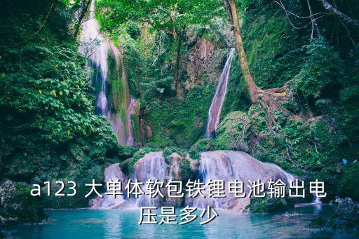a123 大單體軟包鐵鋰電池輸出電壓是多少