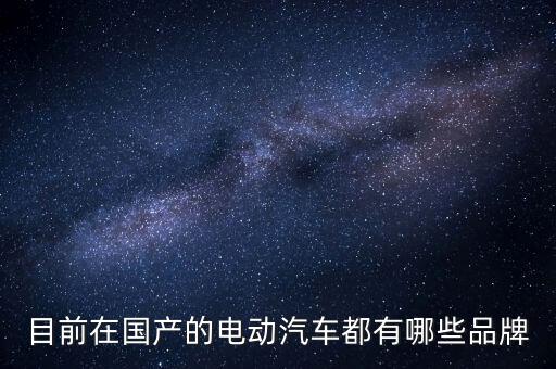 國產(chǎn)新能源車品牌，國內(nèi)生產(chǎn)新能源電動(dòng)汽車的品牌有那幾家