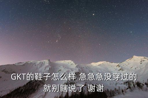 GKT的鞋子怎么樣 急急急沒穿過的就別瞎說了 謝謝