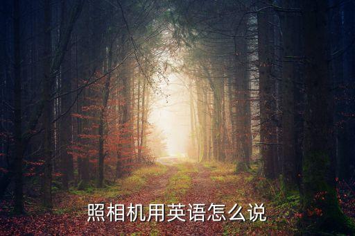 照相機(jī)用英語(yǔ)怎么說(shuō)