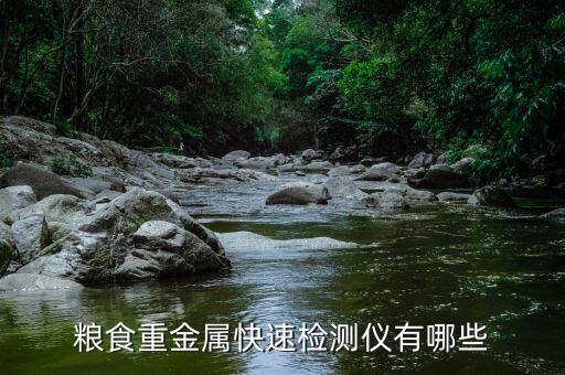 糧食重金屬快速檢測儀有哪些
