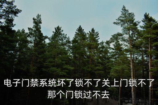 電子門禁，電子門禁系統(tǒng)壞了鎖不了關(guān)上門鎖不了那個門鎖過不去