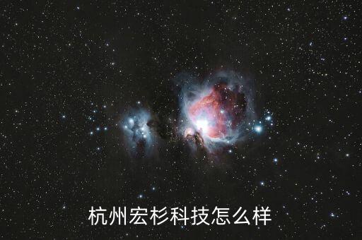 宏杉，杭州宏杉科技有限公司的介紹