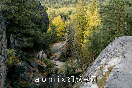 a o m i x 組成單詞