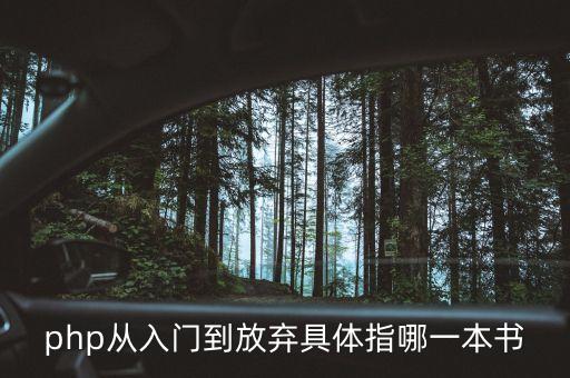 從入門(mén)到放棄，php從入門(mén)到放棄具體指哪一本書(shū)