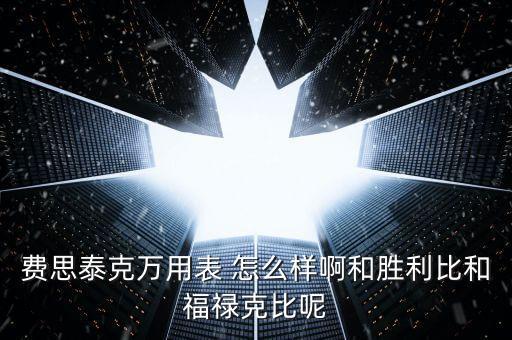 費思泰克，費思泰克萬用表 怎么樣啊和勝利比和福祿克比呢