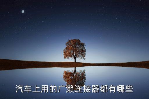 汽車上用的廣瀨連接器都有哪些