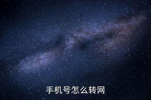 手機(jī)號(hào)怎么轉(zhuǎn)網(wǎng)