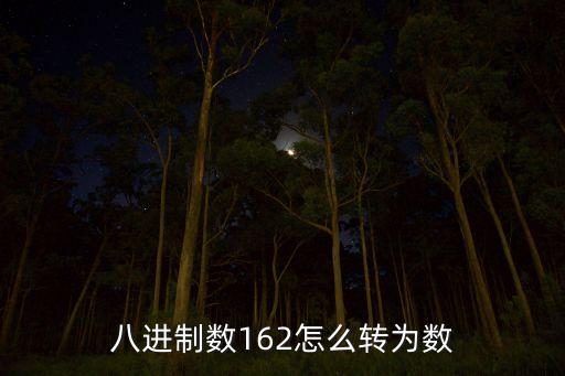 八進制數(shù)162怎么轉為數(shù)