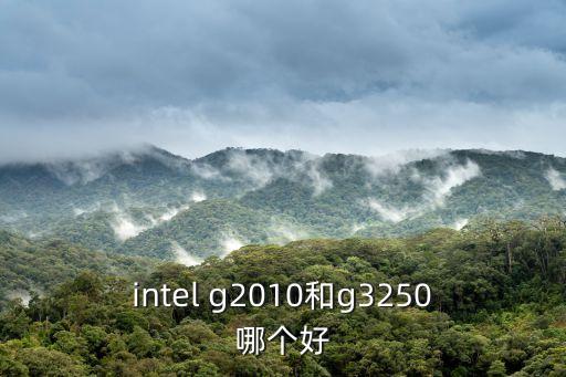 intel g2010和g3250哪個(gè)好